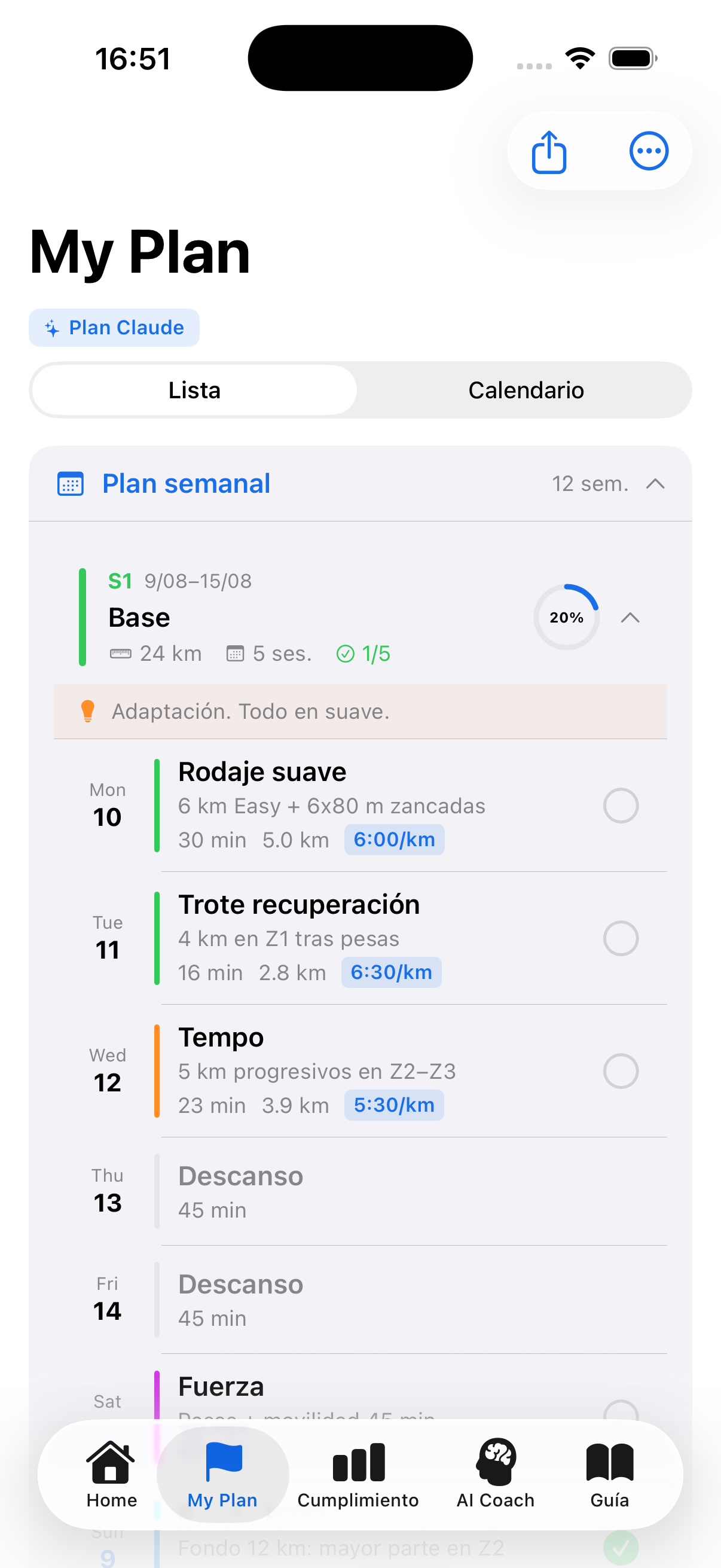 Mi Plan lista